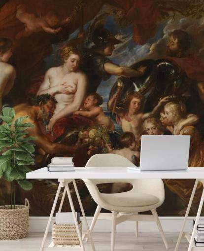 art wallpaper mural called Minerva Protects Pax from Mars by Peter Paul Rubens for homes and businesses art wallpaper mural called Minerva Protects Pax from Mars by Peter Paul Rubens for homes and businesses