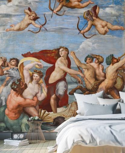 Raphaelin taide-taustakuvamaalaus nimeltä The Triumph of Galatea ruokasaleihin, toimistoihin ja uskonnollisiin tiloihin