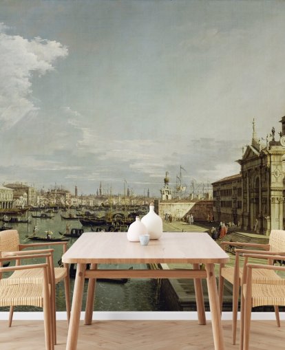 kunstbehang met de naam Grand Canal (Kerk van het Heilig Sacrament) van Canaletto