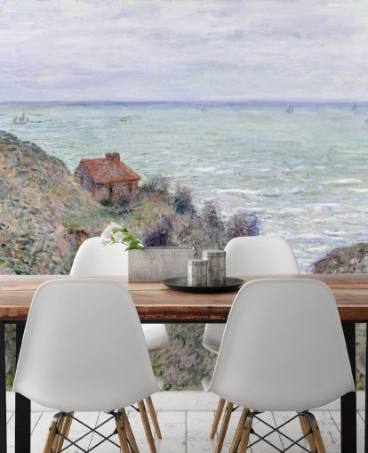 fine art wall mural called Cabin of the Customs Watch by Claude Monet fine art wall mural called Cabin of the Customs Watch by Claude Monet