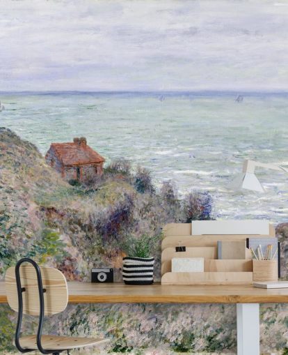 mural de pared de bellas artes llamado Cabin of the Customs Watch de Claude Monet mural de pared de bellas artes llamado Cabin of the Customs Watch de Claude Monet