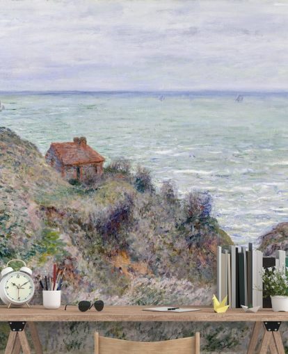 mural de parede de belas artes chamado Cabin of the Customs Watch de Claude Monet mural de parede de belas artes chamado Cabin of the Customs Watch de Claude Monet