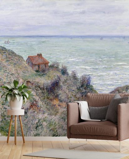 murale d'arte chiamato Cabin of the Customs Watch di Claude Monet murale d'arte chiamato Cabin of the Customs Watch di Claude Monet