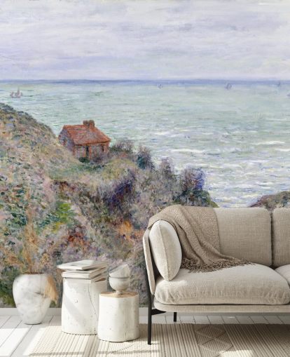 kunstveggmaleri kalt Cabin of the Customs Watch av Claude Monet kunstveggmaleri kalt Cabin of the Customs Watch av Claude Monet