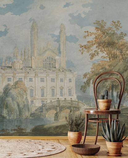 Kunsttapete Clare Hall von J. M. W. Turner für Schlafzimmer und Wohnzimmer