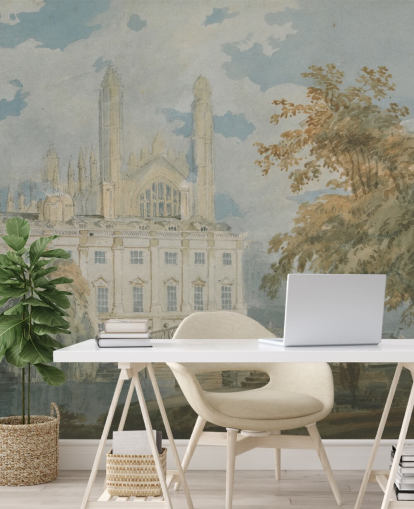 Kunsttapete Clare Hall von J. M. W. Turner für Schlafzimmer und Wohnzimmer Kunsttapete Clare Hall von J. M. W. Turner für Schlafzimmer und Wohnzimmer