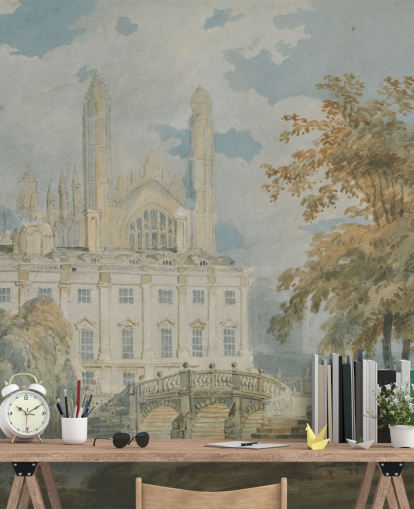 Kunsttapete Clare Hall von J. M. W. Turner für Schlafzimmer und Wohnzimmer