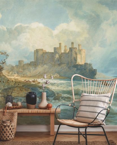 fine art wall mural called Conway Castle, North Wales by J. M. W. Turner for living rooms and home offices fine art wall mural called Conway Castle, North Wales by J. M. W. Turner for living rooms and home offices