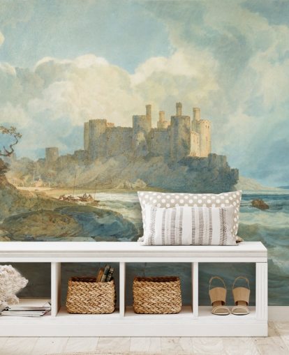 kunstveggmaleri kalt Conway Castle, North Wales av J. M. W. Turner for stuer og hjemmekontorer