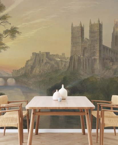 J.M.W.Turnerin taidetaustakuvamaalaus nimeltä Durham Cathedral makuuhuoneisiin ja kotitoimistoihin J.M.W.Turnerin taidetaustakuvamaalaus nimeltä Durham Cathedral makuuhuoneisiin ja kotitoimistoihin