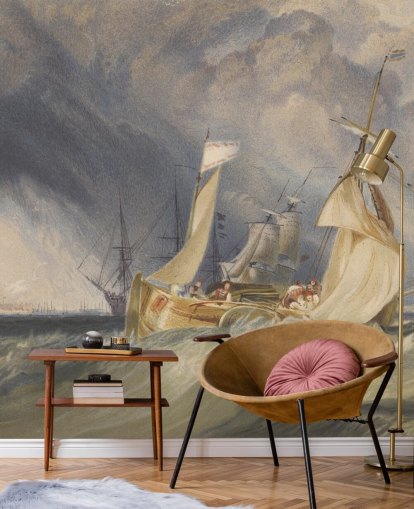 mural de pared de bellas artes llamado The Mouth of the River Humber de J. M. W. Turner para dormitorios y salones mural de pared de bellas artes llamado The Mouth of the River Humber de J. M. W. Turner para dormitorios y salones