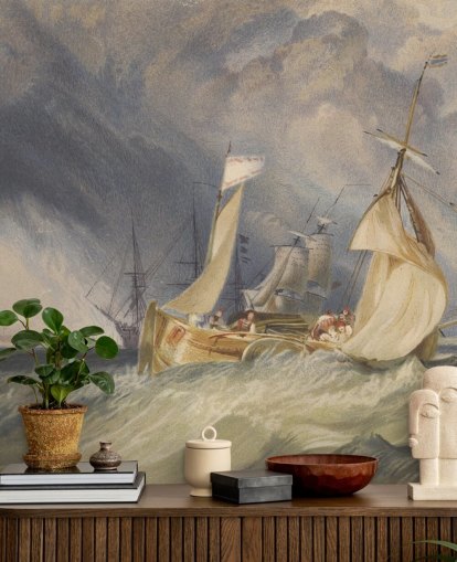 fine art wall mural called The Mouth of the River Humber by J. M. W. Turner for bedrooms and lounges fine art wall mural called The Mouth of the River Humber by J. M. W. Turner for bedrooms and lounges
