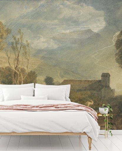 fine art wallpaper mural called Ingleborough from Chapel-Le-Dale by J. M. W. Turner