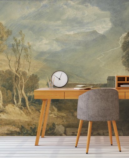 fine art wallpaper mural called Ingleborough from Chapel-Le-Dale by J. M. W. Turner