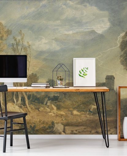 fine art wallpaper mural called Ingleborough from Chapel-Le-Dale by J. M. W. Turner fine art wallpaper mural called Ingleborough from Chapel-Le-Dale by J. M. W. Turner