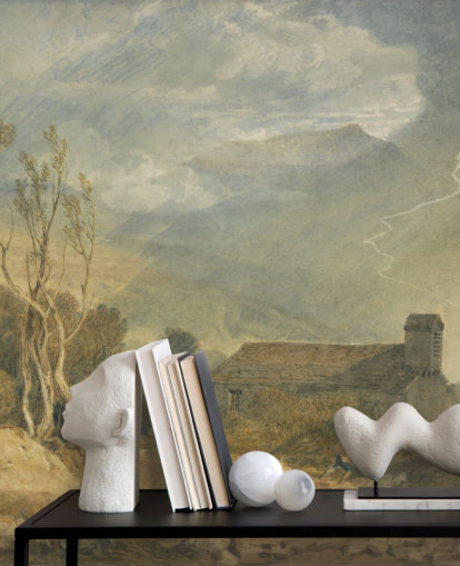 fine art wallpaper mural called Ingleborough from Chapel-Le-Dale by J. M. W. Turner