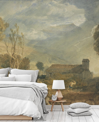 fine art wallpaper mural called Ingleborough from Chapel-Le-Dale by J. M. W. Turner fine art wallpaper mural called Ingleborough from Chapel-Le-Dale by J. M. W. Turner