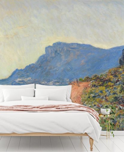 fresque murale d'art intitulée La Corniche près de Monaco par Claude Monet pour les chambres et les salons fresque murale d'art intitulée La Corniche près de Monaco par Claude Monet pour les chambres et les salons