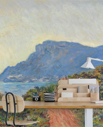 murale d'arte chiamato La Corniche vicino a Monaco di Claude Monet per camere da letto e salotti murale d'arte chiamato La Corniche vicino a Monaco di Claude Monet per camere da letto e salotti