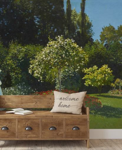 Kunstmalerei namens Lady in the Garden von Claude Monet für Wohn- und Esszimmer