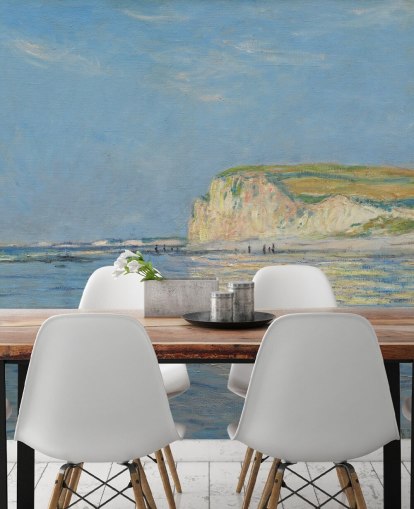 Monet-Wandbild namens Low Tide in Pourville, in der Nähe von Dieppe Monet-Wandbild namens Low Tide in Pourville, in der Nähe von Dieppe