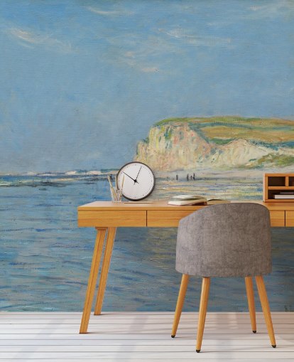 murale Monet intitulée Low Tide à Pourville, près de Dieppe 