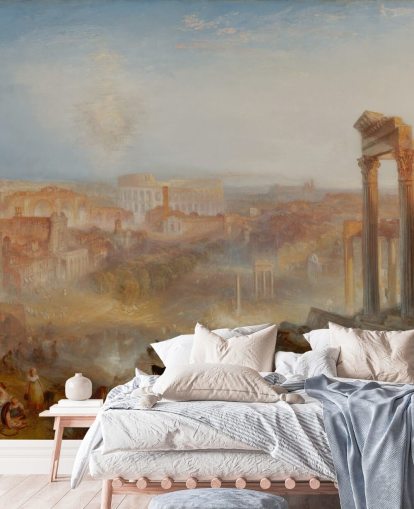 mural de papel de parede de belas artes chamado Modern Rome - Campo Vaccino de J. M. W. Turner para quartos e salões mural de papel de parede de belas artes chamado Modern Rome - Campo Vaccino de J. M. W. Turner para quartos e salões
