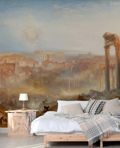 konst tapetväggmålning Modern Rome - Campo Vaccino av J.M.W. Turner för sovrum och lounger konst tapetväggmålning Modern Rome - Campo Vaccino av J.M.W. Turner för sovrum och lounger