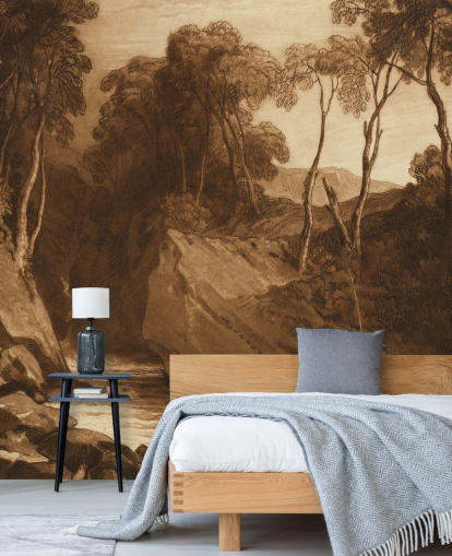 fine art wall mural called Near Blair Athol by J. M. W. Turner for hallways, bedrooms and living rooms