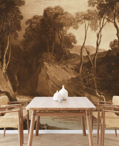 fine art wall mural called Near Blair Athol by J. M. W. Turner for hallways, bedrooms and living rooms