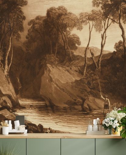 murale d'arte chiamato Near Blair Athol di J. M. W. Turner per corridoi, camere da letto e salotti murale d'arte chiamato Near Blair Athol di J. M. W. Turner per corridoi, camere da letto e salotti