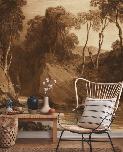 Kunsttapete mit dem Titel Near Blair Athol von J. M. W. Turner für Flure, Schlafzimmer und Wohnzimmer