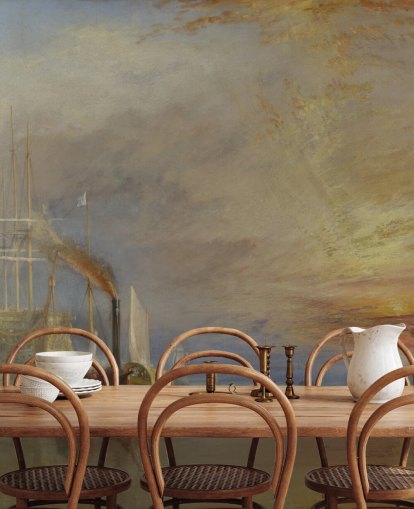 kunsttapet veggmaleri kalt The Fighting Temeraire av J.M. W. Turner kunsttapet veggmaleri kalt The Fighting Temeraire av J.M. W. Turner