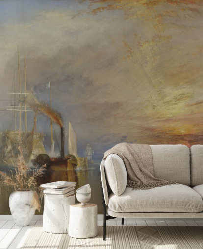 kunsttapet veggmaleri kalt The Fighting Temeraire av J.M. W. Turner kunsttapet veggmaleri kalt The Fighting Temeraire av J.M. W. Turner