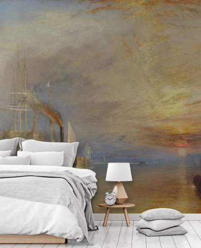 mural de papel de parede de belas artes chamado The Fighting Temeraire de J. M. W. Turner mural de papel de parede de belas artes chamado The Fighting Temeraire de J. M. W. Turner