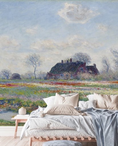 Claude Monetin monet-taustakuvamaalaus nimeltä Tulip Fields at Sassenheim, kirjoittanut Claude Monet makuuhuoneisiin ja oleskelutiloihin Claude Monetin monet-taustakuvamaalaus nimeltä Tulip Fields at Sassenheim, kirjoittanut Claude Monet makuuhuoneisiin ja oleskelutiloihin
