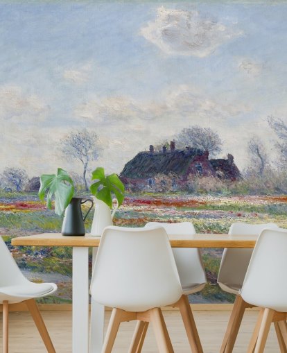 monet wallpaper mural called Tulip Fields at Sassenheim by Claude Monet for bedrooms and lounges monet wallpaper mural called Tulip Fields at Sassenheim by Claude Monet for bedrooms and lounges