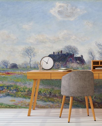 monet wallpaper mural called Tulip Fields at Sassenheim by Claude Monet for bedrooms and lounges monet wallpaper mural called Tulip Fields at Sassenheim by Claude Monet for bedrooms and lounges