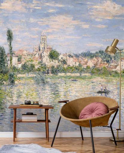 murale d'arte chiamato Vetheuil in Summer di Claude Monet per salotti e sale da pranzo