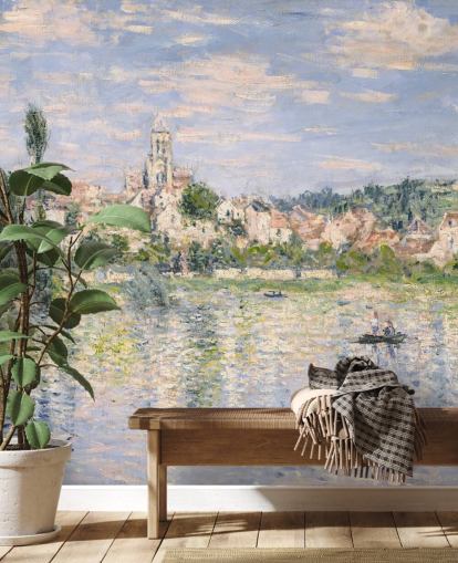 murale d'arte chiamato Vetheuil in Summer di Claude Monet per salotti e sale da pranzo
