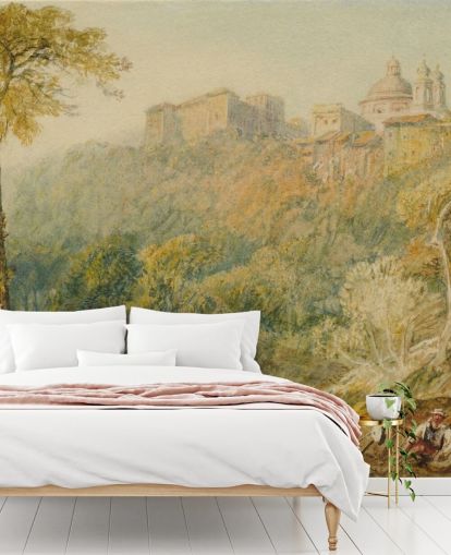 fine art wall mural called View of La Riccia by J. M. W. Turner for living rooms and bedrooms