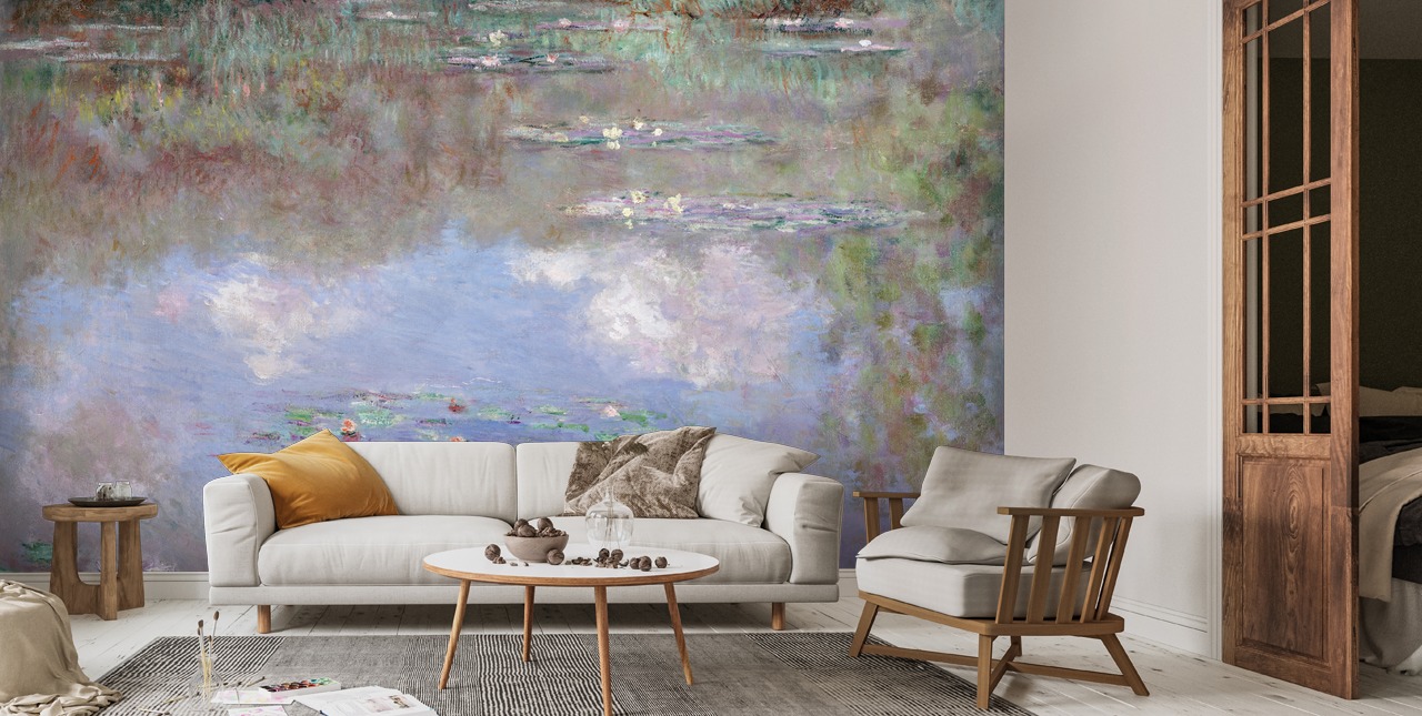Reflections of Clouds on the Water-Lily Pond | Wallsauce UK