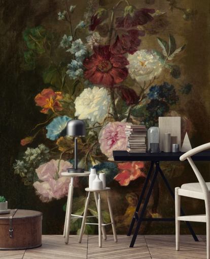 papier peint floral appelé Vase of Flowers III de Jan van Huysum pour les entreprises et les particuliers papier peint floral appelé Vase of Flowers III de Jan van Huysum pour les entreprises et les particuliers