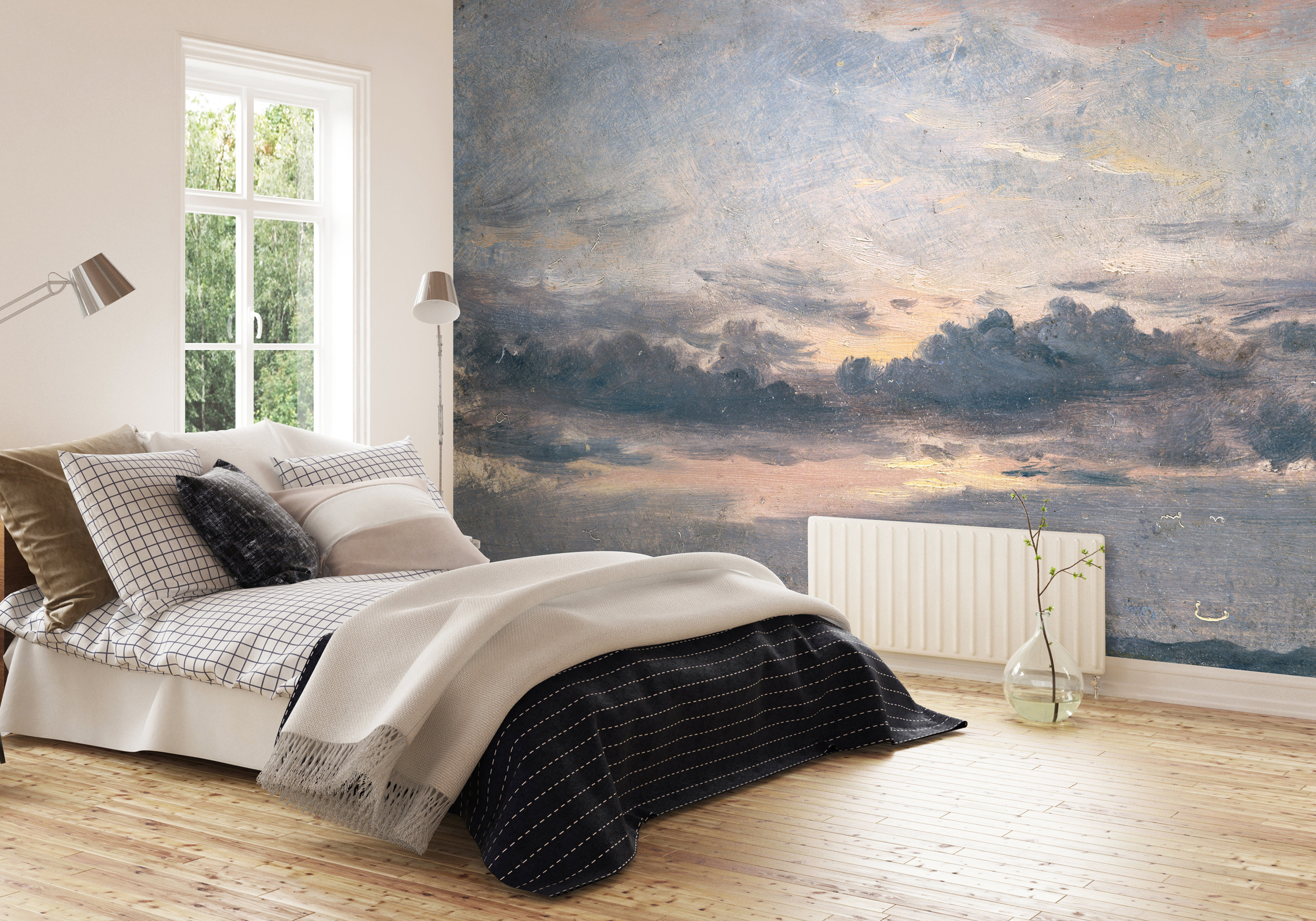 cloud-wallpaper-guest-bedroom