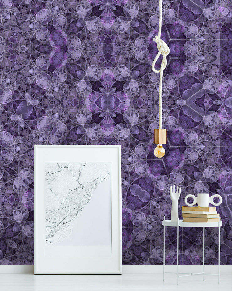 mauve-wallpaper-in-lounge