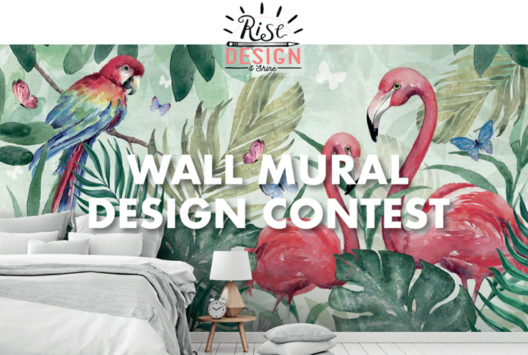 Wall mural design contest graphic