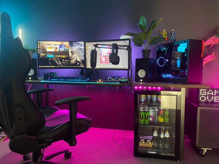 Awesome gaming setup, what a clever idea 💖✨  Gaming room setup, Best gaming  setup, Video game room design
