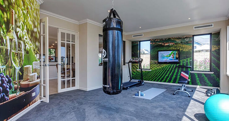 Vinyard inspired home gym ideas