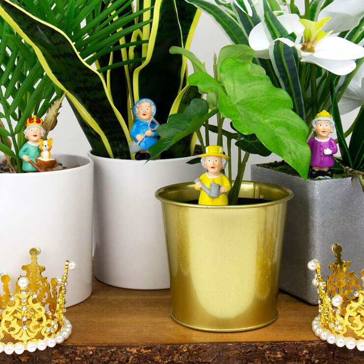 mini queen ornaments for plants