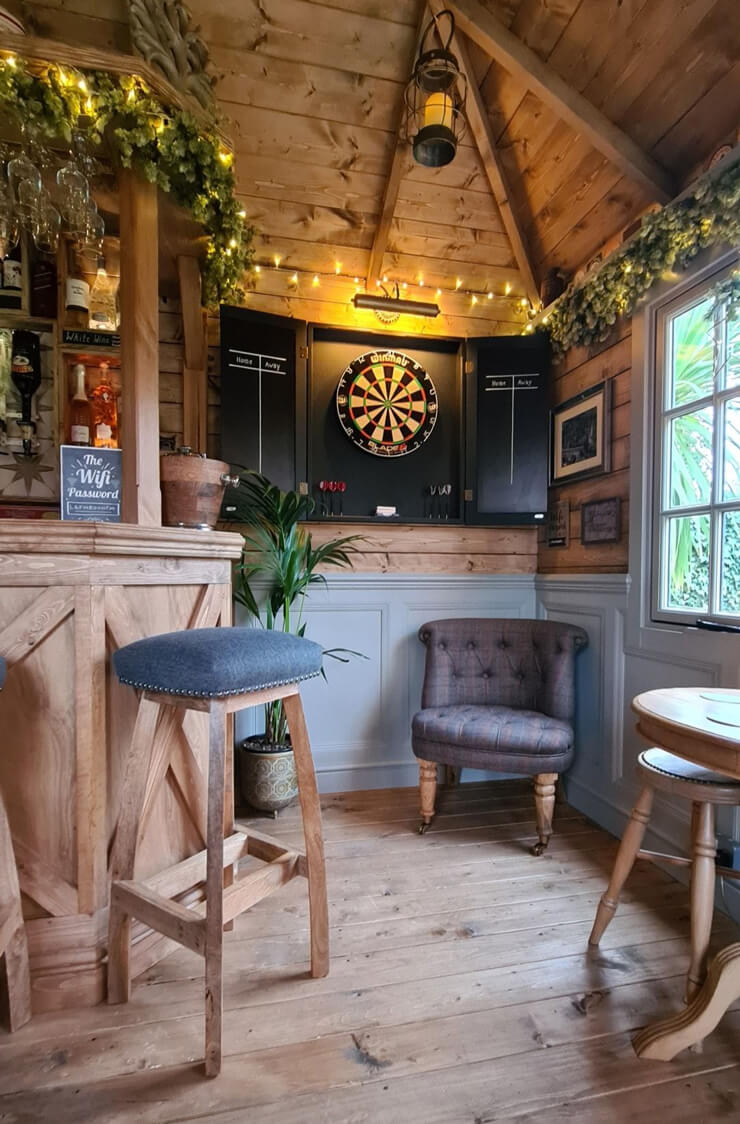 cabin home bar games room ideas